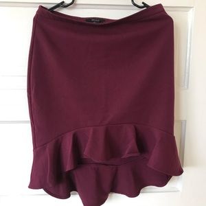 Forever 21 Maroon Skirt